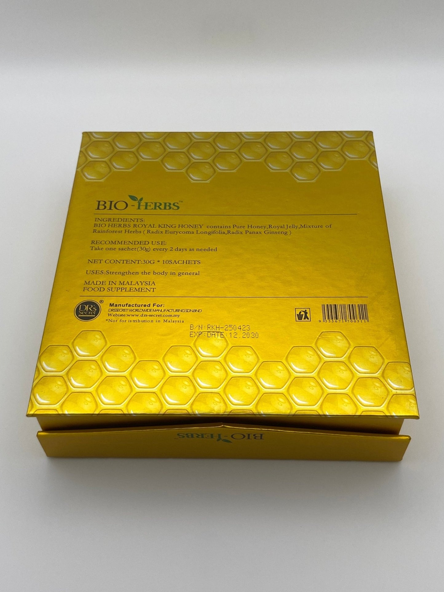 Bio-Herbs Royal King Honey de Dr’s Secret (10 Sobres de 30 g) – Afrodisíaco Natural para Hombres - The Profit Store