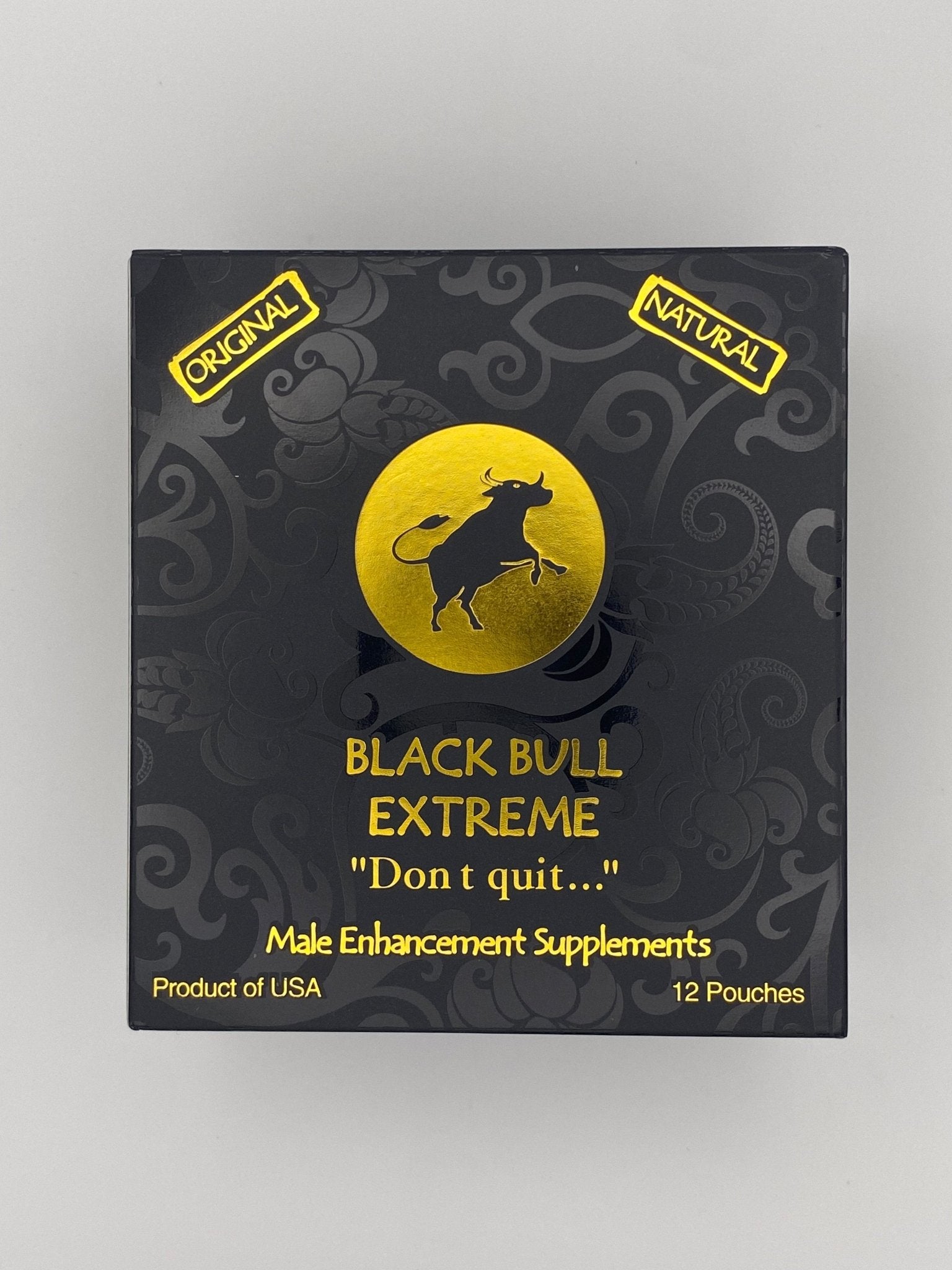 Black Bull Extreme “Don’t Quit…” (12 Sobres de 22 g) – Afrodisíaco Natural para Hombres - The Profit Store