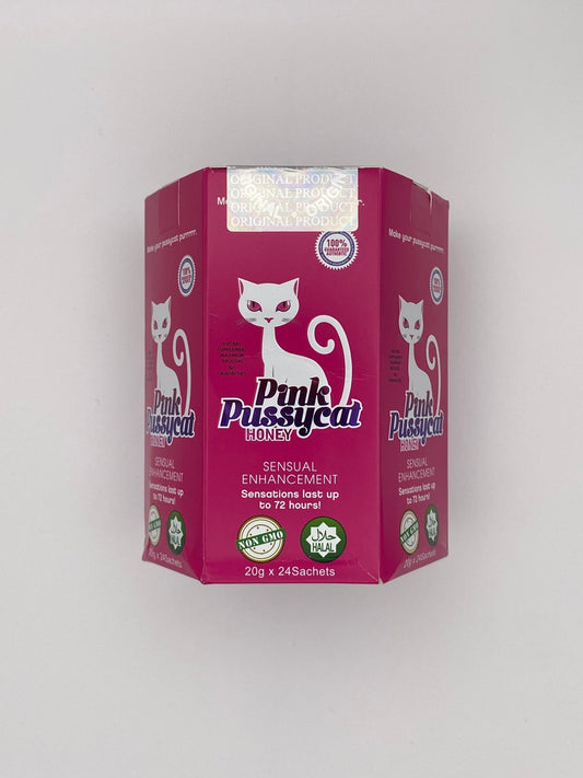 Pink PussyCat Honey (24 Sobres de 20 g) – Afrodisíaco Natural para Mujeres - The Profit Store