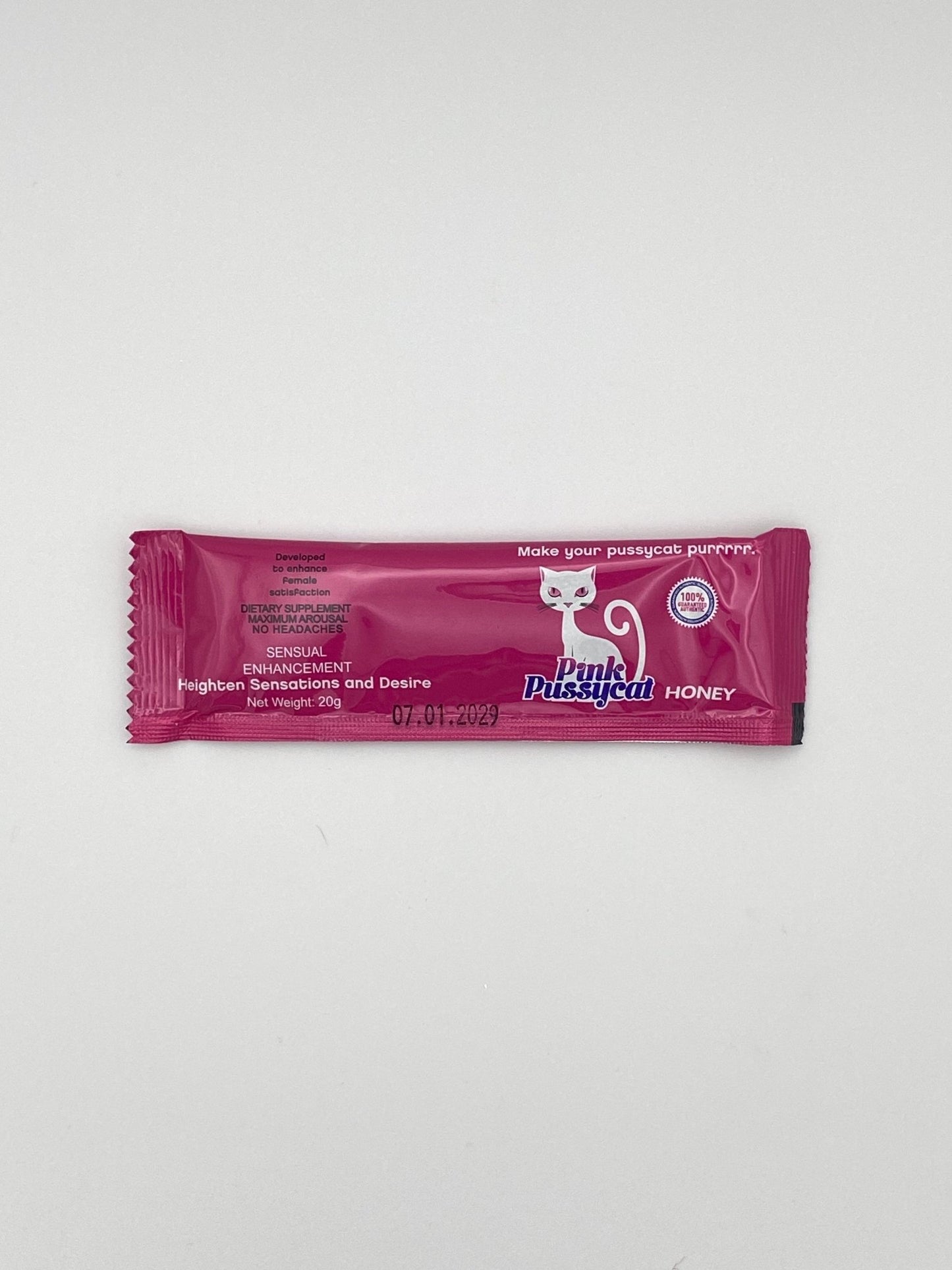Pink PussyCat Honey (24 Sobres de 20 g) – Afrodisíaco Natural para Mujeres - The Profit Store