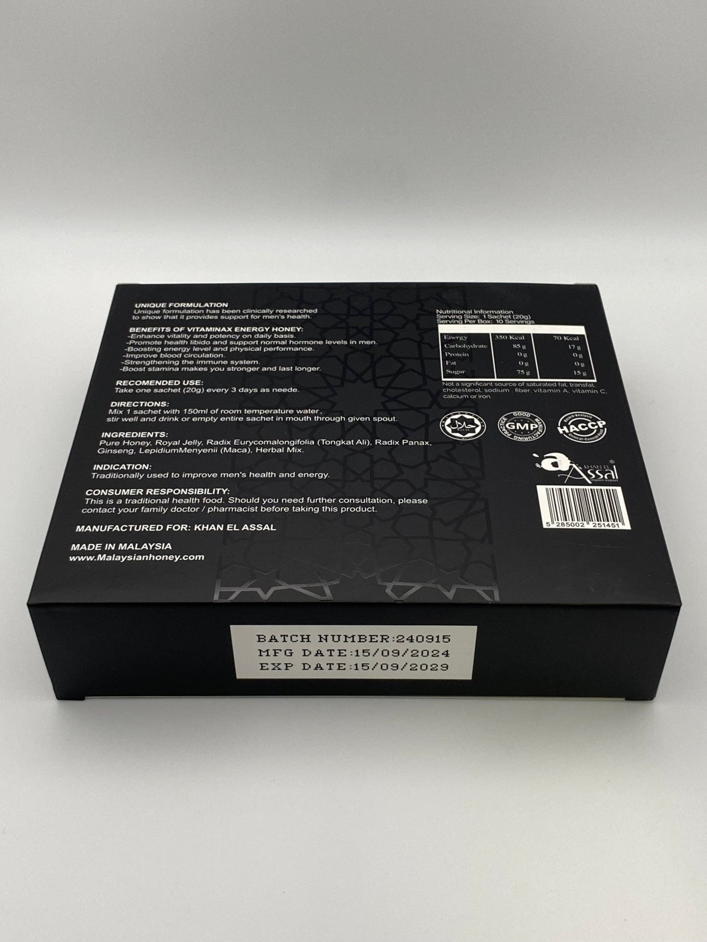 X MAX Shot TripleShot Energy Honey (10 Sobres de 20 g) – Afrodisíaco Natural para Hombres - The Profit Store