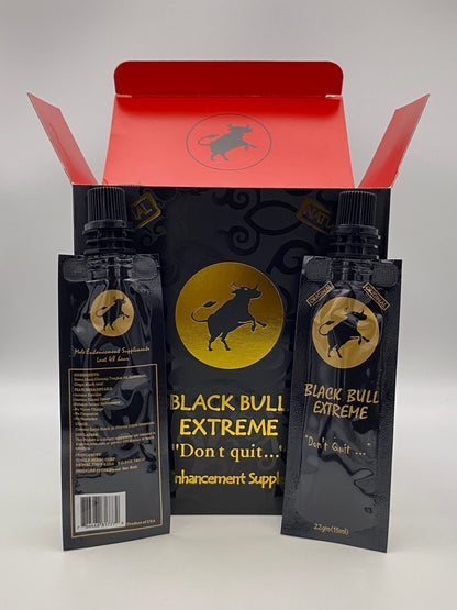 Black Bull Extreme “Don’t Quit…” (12 Sobres de 22 g) – Afrodisíaco Natural para Hombres - The Profit Store