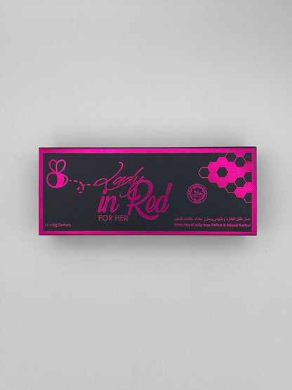 Lady In Red (12 Sobres de 10 g) – Afrodisíaco Natural para Mujeres - The Profit Store