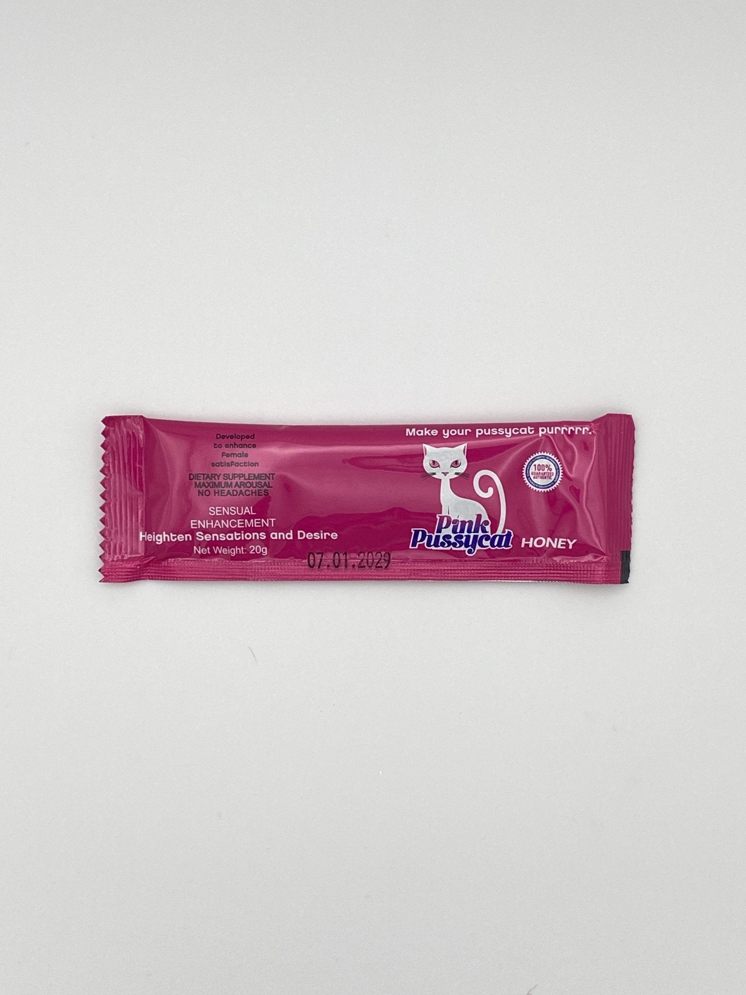 Pink PussyCat Honey (24 Sobres de 20 g) – Afrodisíaco Natural para Mujeres - The Profit Store