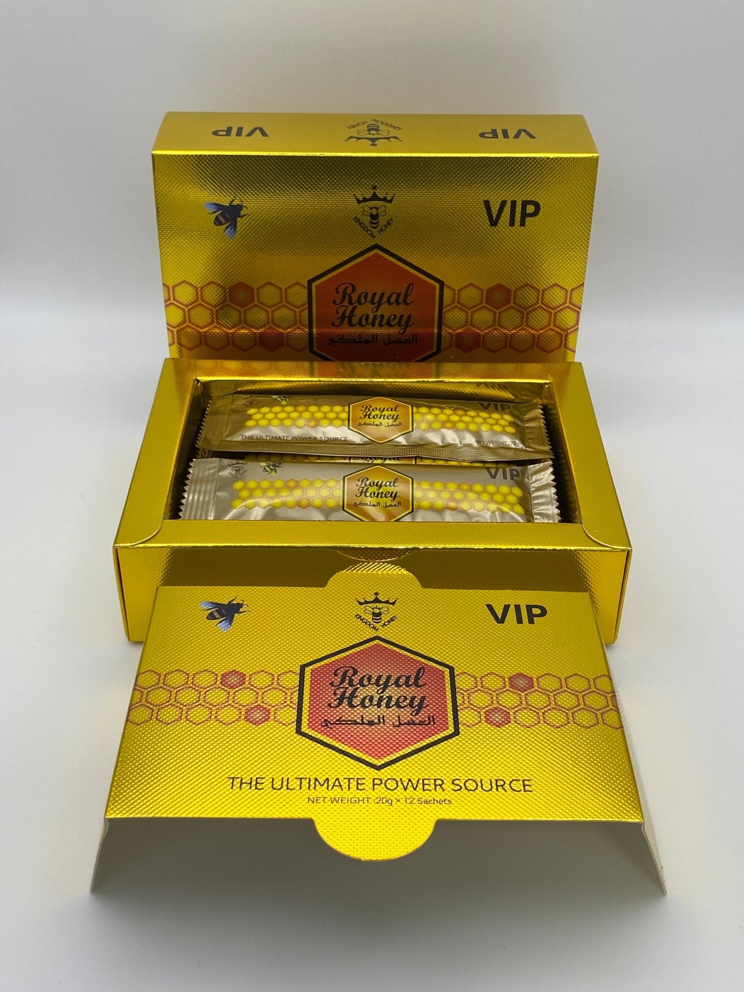 Royal Honey VIP (12 Sobres de 20 g) – Afrodisíaco Natural para Hombres - The Profit Store